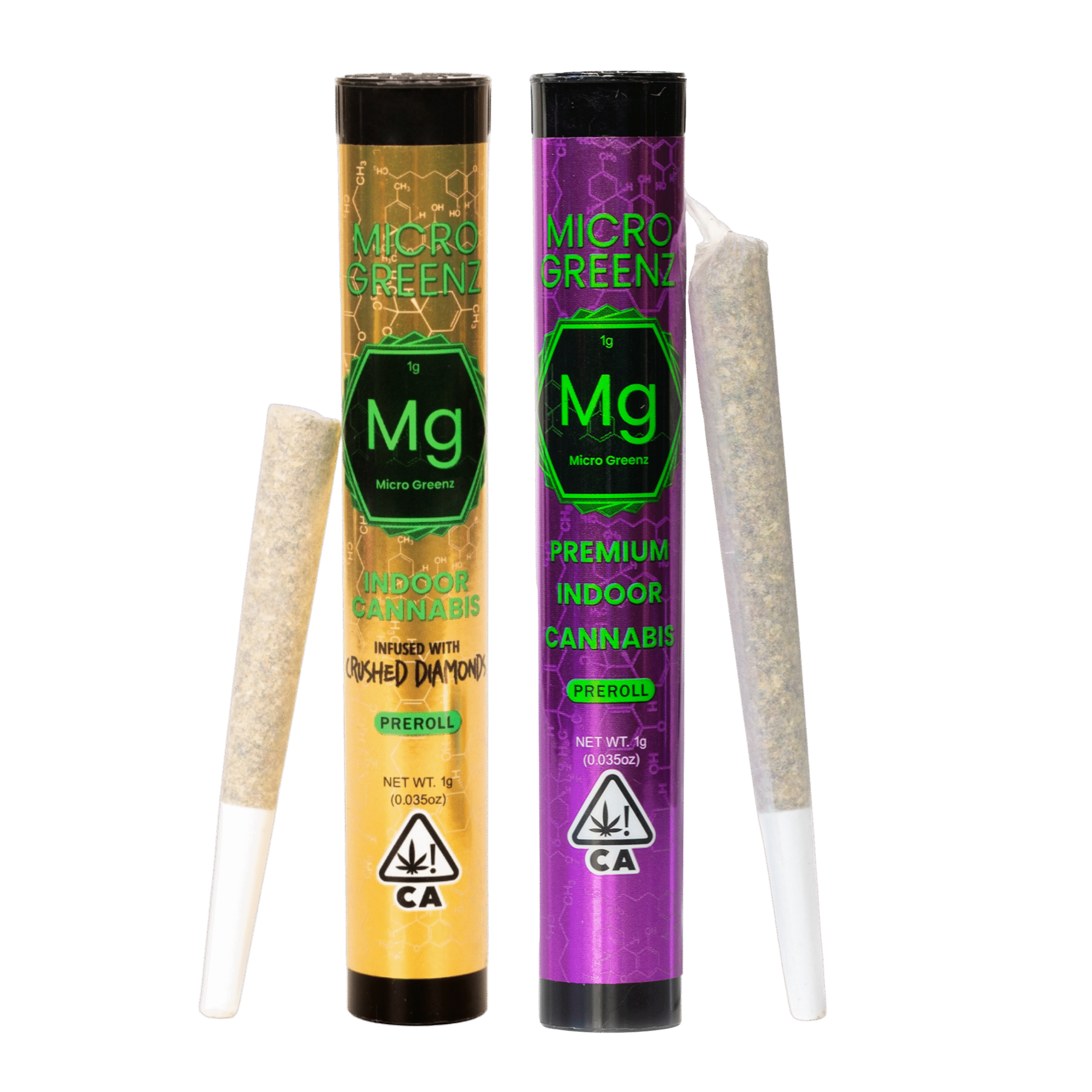 Micro Greenz indoor and crushed-diamond infused pre-rolls